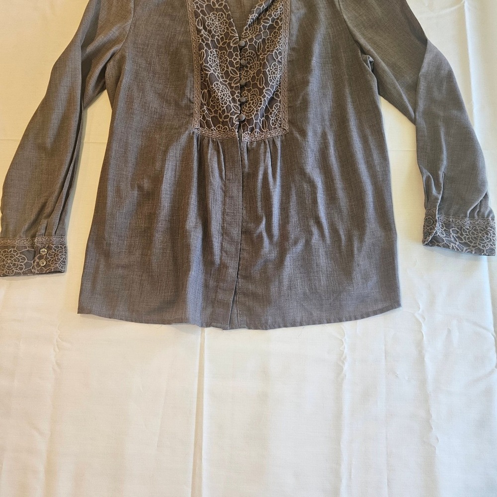Coldwater Creek Taupe Blouse PM